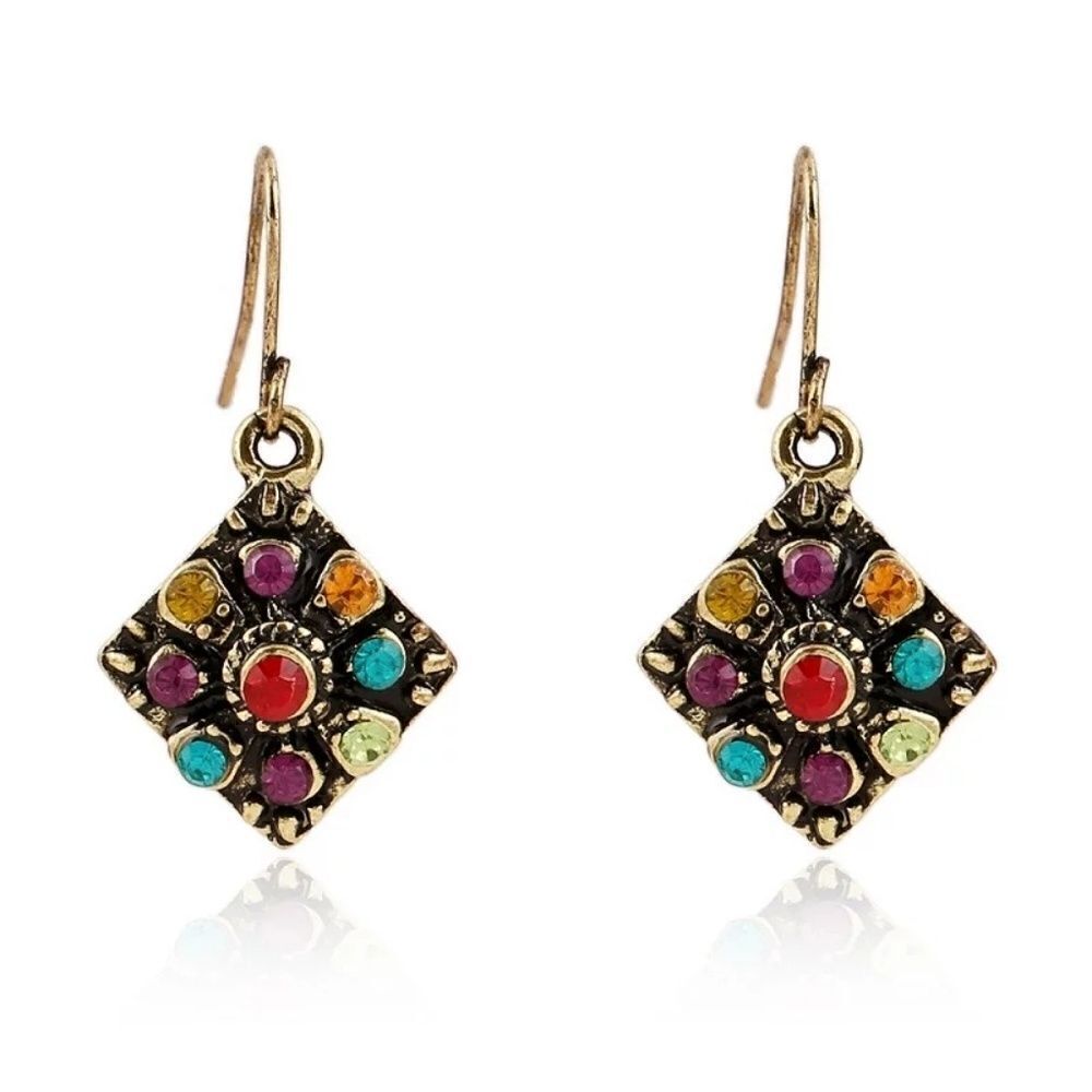 GEMSTONE Lightweight Drop Earrings